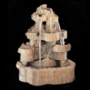 brown marble fountain