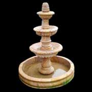 polished marble fountain