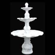 white marble three tier fountain
